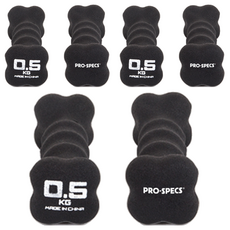 프로스펙스 네오프렌 아령, 0.5kg, 6개