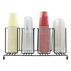 YJ 外帶杯4格置杯架, 單一顏色, 1個
