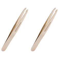 鑷子 Man Slant Tweezer Tweezers, 2個, 玫瑰金