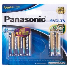 Panasonic 國際牌 Evolta 鈦元素鹼性電池 4號, 6顆, 1組