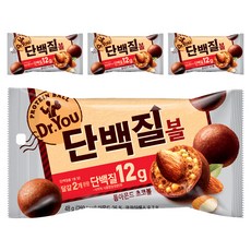 ORION 好麗友 Dr.You 蛋白質杏仁巧克力球, 4包, 48g