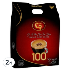 씨세븐 인스턴트 블랙커피, 2개, 100개입, 2g