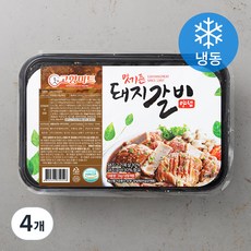 맛기픈 고향미트 돼지 갈비 양념 (냉동), 1kg, 4개