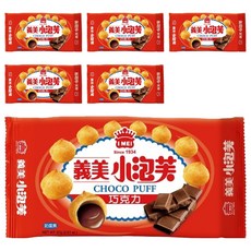 義美 小泡芙 經典巧克力, 57g, 6包