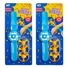 錦鴻文具 飛行飛盤發射器 2入, 混合顏色, 2個