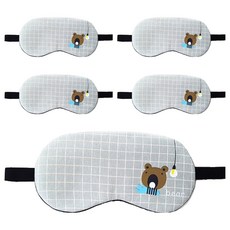 Runwave Check Animal Pack 組合睡面罩熊, 1入, 5個