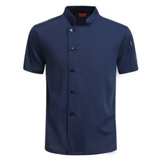 UNHEVE 男女通用立領短袖廚師服