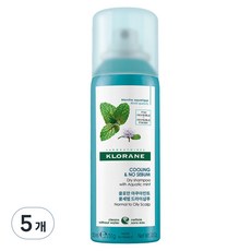 클로란 아쿠아민트 쿨세범 기내용 여행용 드라이 샴푸, 50ml, 5개