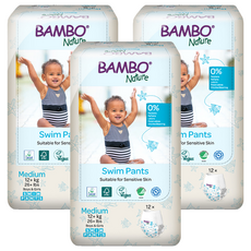 Bambo Nature 伴寶樂 男女通用褲型游泳尿布, 中型(M), 36張