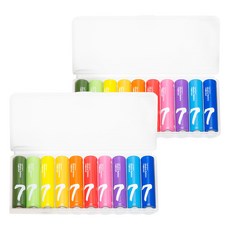 Cuktech 鹼性電池 4號AAA B07 含電池盒收納 1.5V高容量, 10顆, 2盒