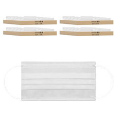 JIAHON 嘉鴻 無塵室口罩 2層, 白色, 50片, 4包