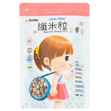 玉山碾米 纖米粒 7+個月寶寶米餅 圓粒好抓握 80g, 綜合, 1包