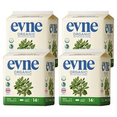 evne Organic優質衛生棉, 4包, 大型(28cm), 14片