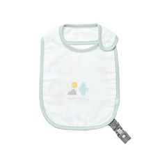 밤부베베 유아용 온마을 턱받이, 티리프그린, 1개, 1매