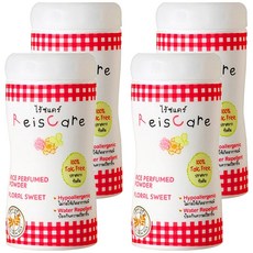 Rice Care 嬰兒爽身粉花卉套組, 50g, 4個