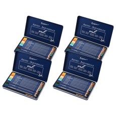 조르조네 삼각바디 색연필 12색+붓세트, 12색, 4개