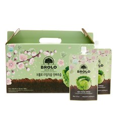 BROLO 真實鮮榨高麗菜汁 吸嘴袋型, 90ml, 20個