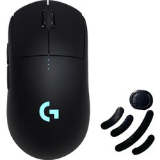 로지텍 G PRO 게이밍 무선 마우스 M-R0070 + 마우스 피트, M-R0070(마우스), 블랙