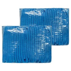 御廚靈 不織布防塵帽, 清潔加工, 適用於食品/電子行業, 100入/包, 19吋, 藍色, 2包