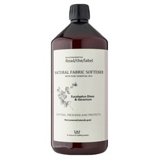 Read The Label Vanilla Blanc 頂級天然衣物柔軟精 英國製 尤加利與天竺葵, 1L, 1瓶