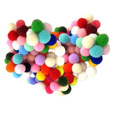 마다꾸미 DIY 꾸미기 만들기 컬러 믹스 고탄력 폼폼이 색방울, 혼합색상, 2개