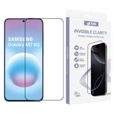 vXTRA 飛創 智慧型手機 鋼化玻璃保護貼 三星 Galaxy A57 5G 全膠貼合 滿版 9H 亮面 紫盒版