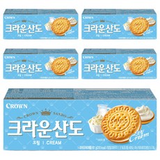 크라운산도 크림, 61g, 5개