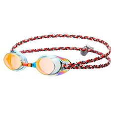 Phoenix Tomcat 無墊圈鏡面織物泳鏡 PR-201M FB, 紅色