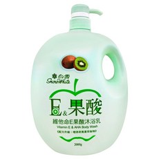 Snow White 白雪 維他命E&果酸沐浴乳 奇異果, 2kg, 1瓶