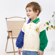 WALTONKIDS 男童撞色翻領T恤