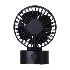 USB桌上雙葉靜音風扇, 多種供電方式, 柔靜送風, 30度調整角度, 神秘黑, CAFN0002BK