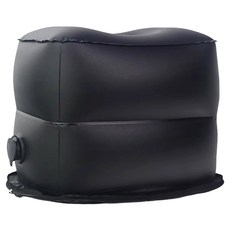 ANTIAN 戶外可折疊充氣凳子, 黑色