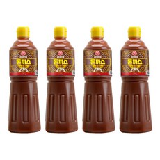 OTTOGI 不倒翁 輕洋食炸豬排醬, 1.1kg, 4瓶