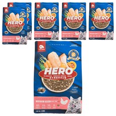 Hero MAMA 全齡貓 益生菌晶球夾心乾糧, 6袋, 1.5kg, 曠野鮮雞