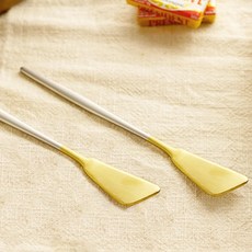 Table Art Avella 霧面雙色奶油刀, 金色 + 銀色, 2個