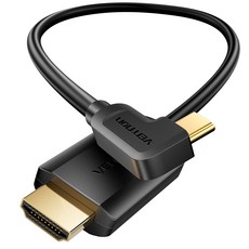 벤션 맥북 스마트폰 90도 C타입 HDMI V2.0 미러링 케이블 1.5m, 1개