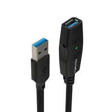 POLYWELL 寶利威爾 USB3.0 A公 To A母 主動式增益延長線 加增益晶片 PW15-W45-M305, 5m, 1條