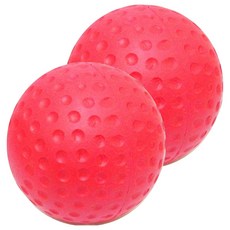 THUNDERS桑德斯 健康用品 筋膜按摩球 Set, 活力紅, 2個