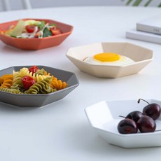 Prelude簡約餐盤4款組, 胡蘿蔔、棉花糖、燕麥片、可可, 1組