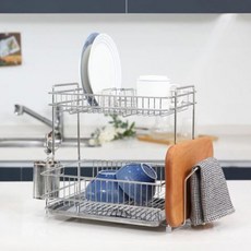 INEX 多合一雙層餐盤餐具收納架, 單一顏色