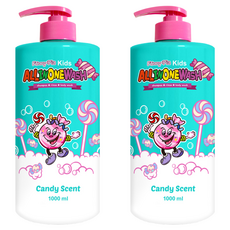 Funny Pia 兒童多合一糖果沐浴乳, 1L, 2個