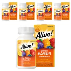 Alive 每日一次複合維生素, 60錠, 5個
