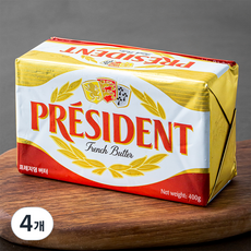 프레지덩 버터, 400g, 4개