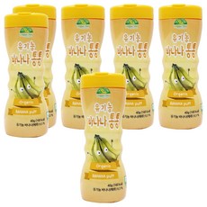 오가닉스토리 유아용 유기농 바나나통통, 바나나맛, 40g, 6개