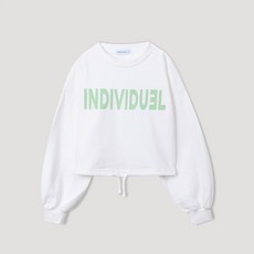 Individuel 女童Across標誌短版T恤