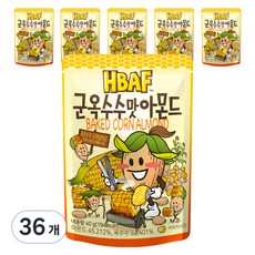 바프 군옥수수맛 아몬드, 40g, 36개