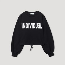 Individuel 女童Across標誌短版T恤