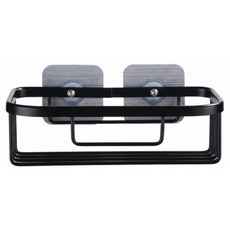 葉子小舖 衛生紙置物架 太空鋁材質 免打孔, 典雅黑, 1個