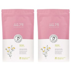 SSANGGYE 洋甘菊茶三角茶包, 0.7g, 20包, 2袋