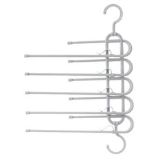 iRoom 優倍適 北歐風多功能伸縮折疊魔術褲架/5合1收納褲架, 1個, 北歐灰